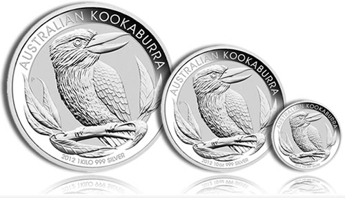 Australian Kookaburra Silver Bullion Coins (Perth Mint images)
